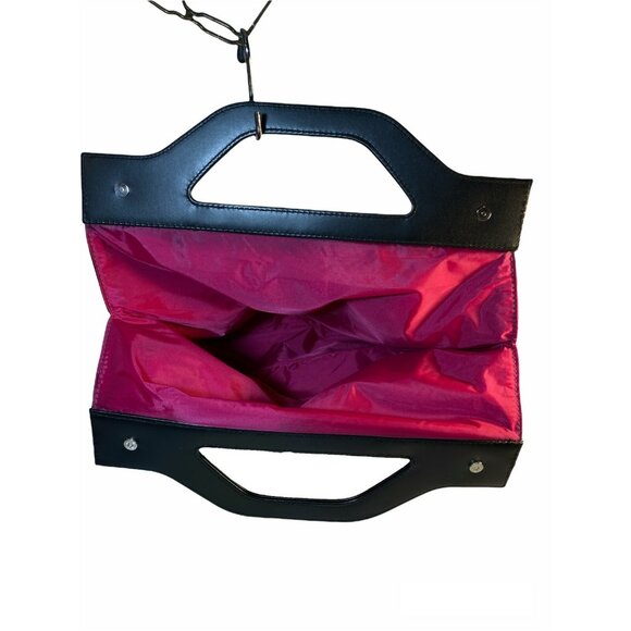 Givenchy Parfums Faux Leather faux Suede Perfume promotional Tote Bag Black - Picture 5 of 9